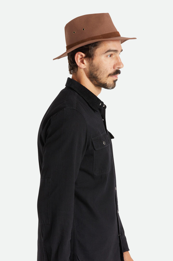 Brixton Messer Adventure Fedora - Desert Palm