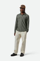 Men's Surplus Herringbone Relaxed Trouser Pant in the color Whitecap - Additional Fit View
