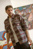 Men's Altered Threads Overshirt in the color Multi Blanket Stripe - Men's Lifestyle image