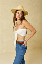 Unisex Cohen Straw Cowboy Hat in the color Natural - Additional Fit image