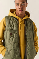 Men's Builders Abraham Reversible Vest in the color Black/Olive Surplus - Additional Fit image