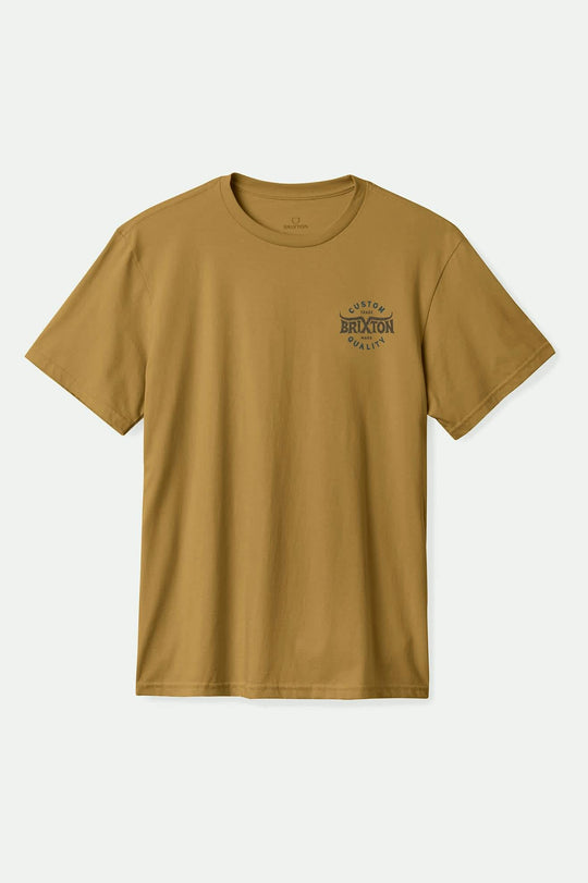 Men's Gibson S/S Standard T-Shirt in the color Dijon Worn Wash - Front Product View