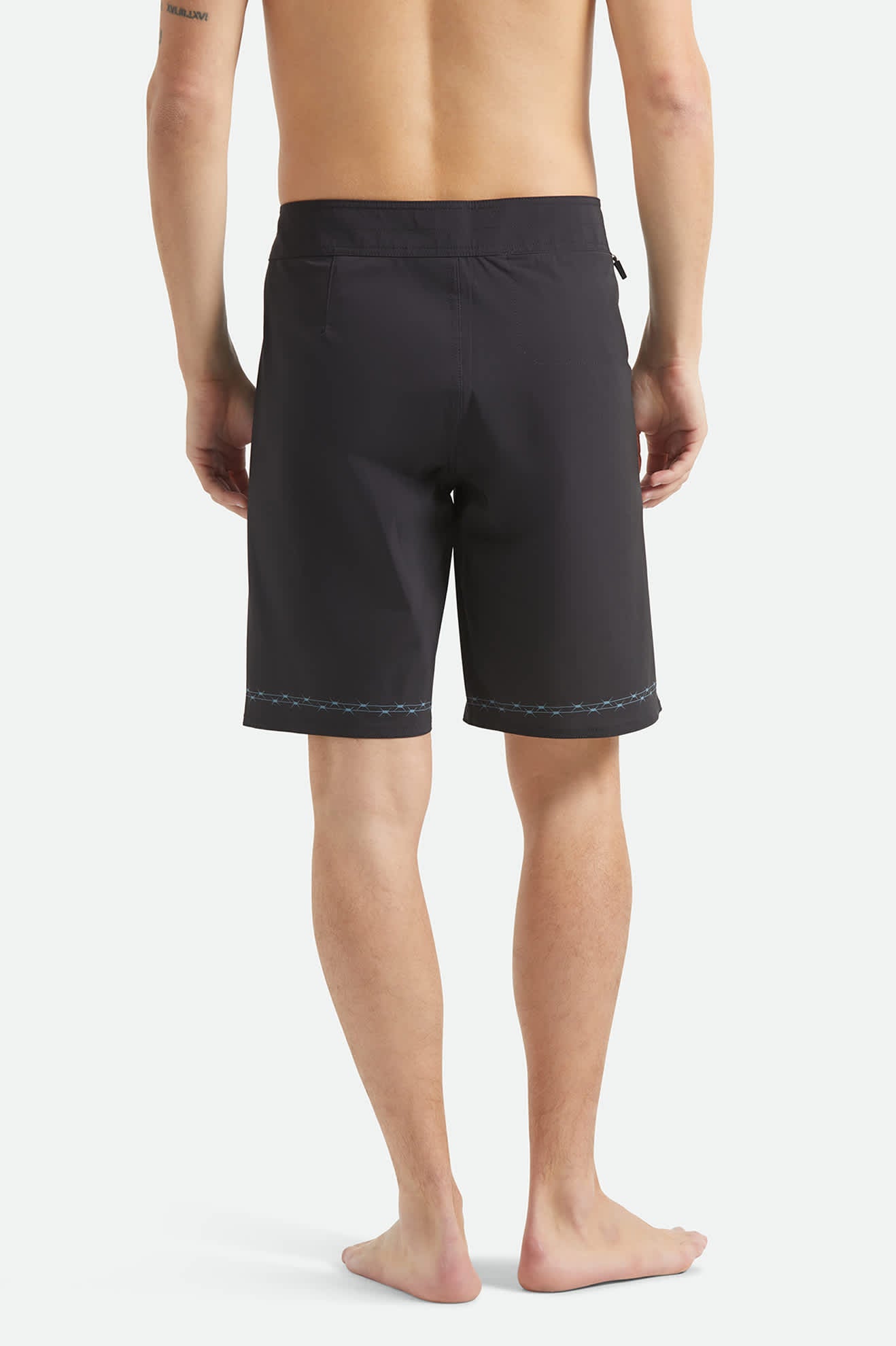 Men's Blitz Boardshort 21" in the color Black Masks - Men's Back View