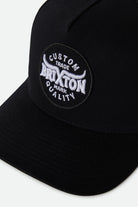 Unisex Gibson Netplus Trucker Hat in the color Black/Black - Additional Laydown image