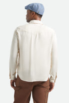 Men's Cool Comfort Wayne Long Sleeve Shirt in the color Whitecap - Men's Back View