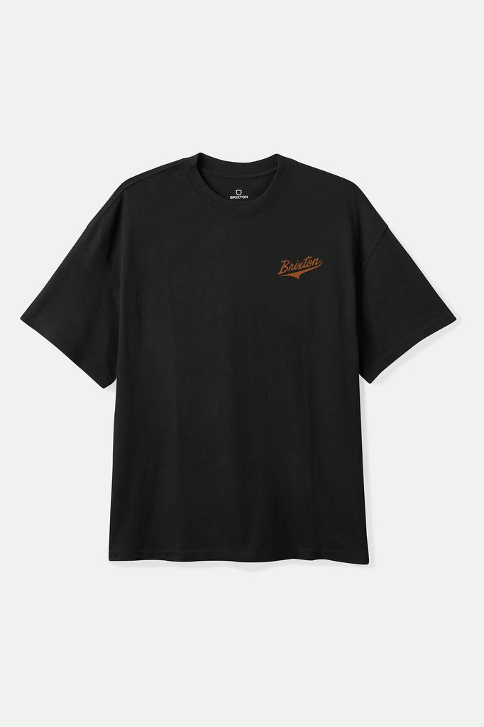 Men's The Leage S/S Standard T-Shirt in the color Black Worn Wash - Front Product View