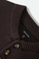 Men's Belgrade Sweater in the color Walnut Brown - Additional Laydown image