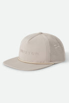 Unisex Alpha Journey Adjustable Hat in the color Warm Grey - Front Product View