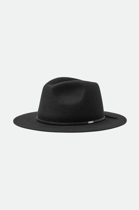 Unisex Wesley Fedora in Black – Brixton Canada display picture 1
