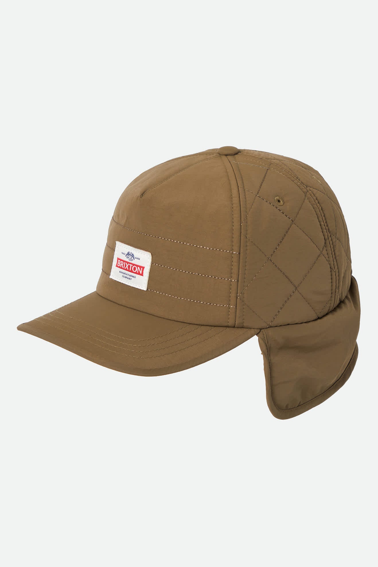 Unisex Trademark Earflap Cap in the color Dark Olive - Additional Laydown image