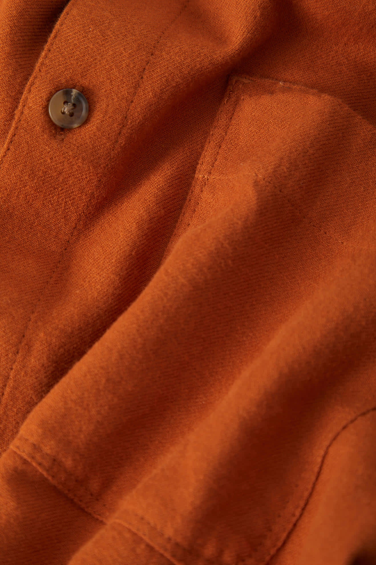 Men's Hasting Lightweight Flannel in the color Caramel - Additional Laydown image