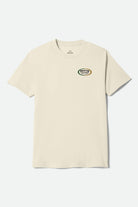 Men's Rhett Short Sleeve Shirt in the color Cream - Front Product View