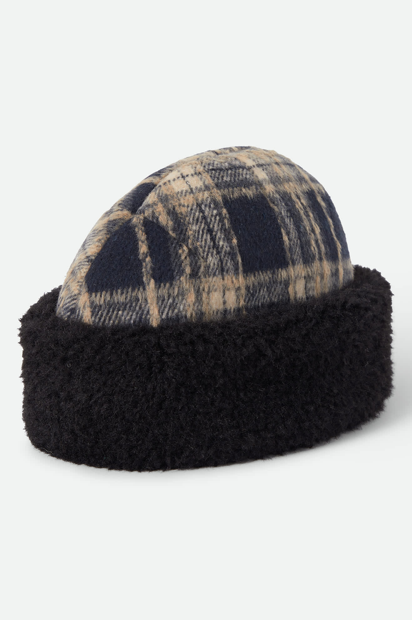 Unisex Ginsburg Hat in the color Navy/Sand/Cream - Front Product View