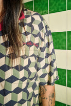 Men's Burger She Wrote Shirt in the color Black/Green Tile - Men's Lifestyle image