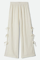 Women's Seaside Eyelet Wide Leg Pant in the color Off White Eyelet - Front Product View