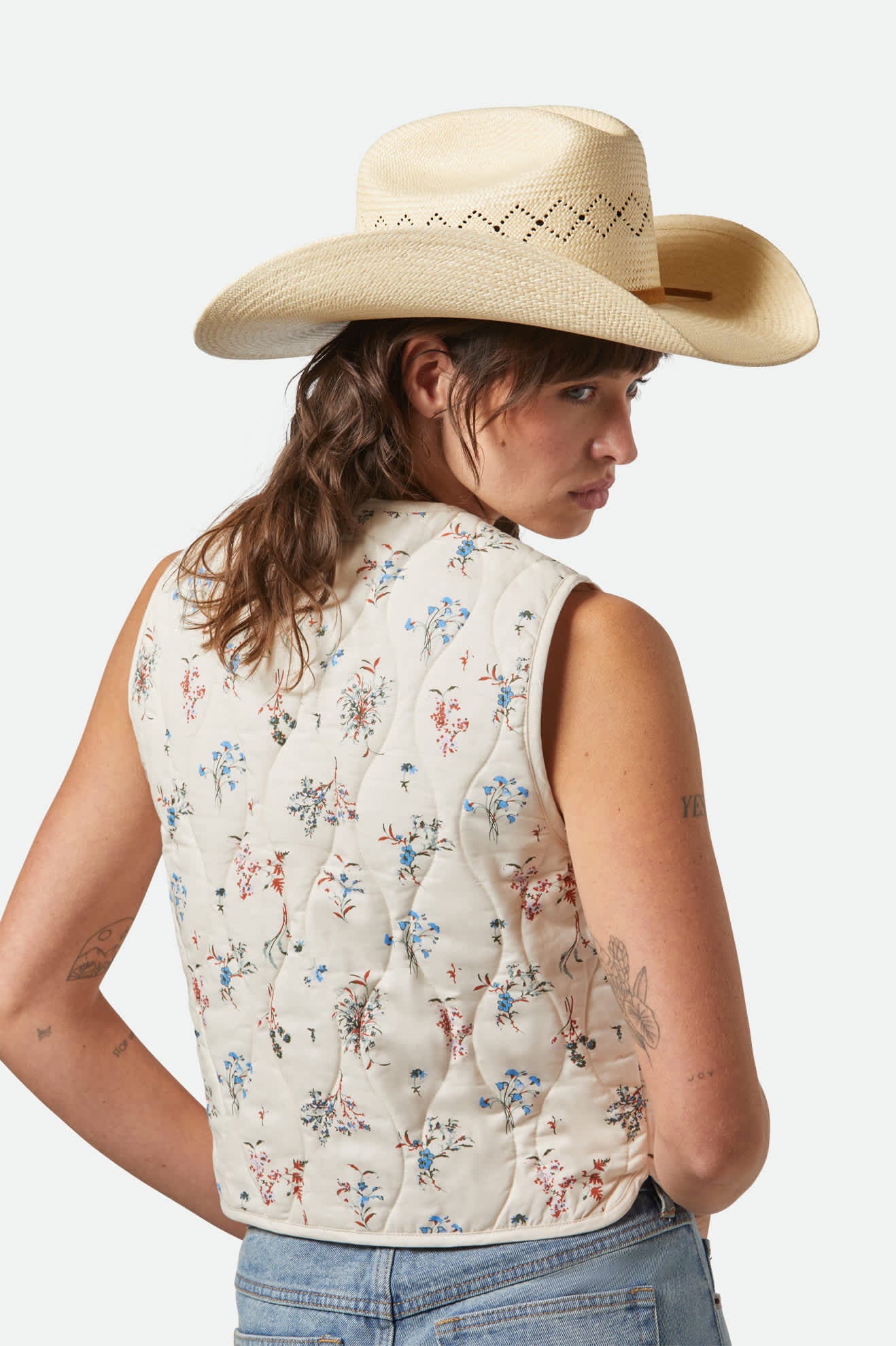 Unisex Laredo Panama Straw Cowboy Hat in the color Catalina Sand - Additional Fit image