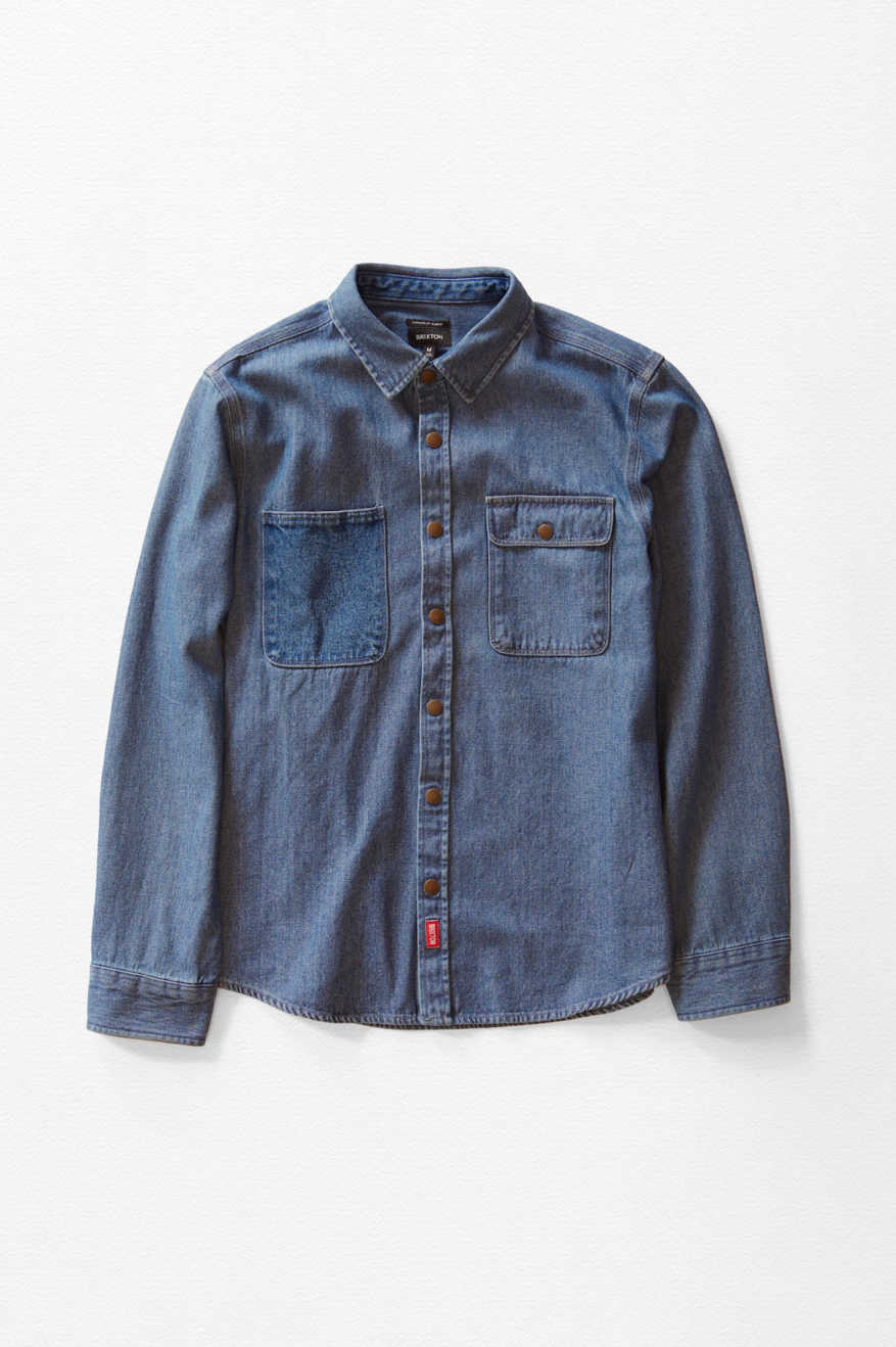 Brixton Men's Reserve Assembly Overshirt - Union Herringbone | Main