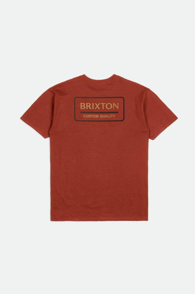 Brixton Palmer Proper S/S Standard Tee - Barn Red/Antelope/Washed Black