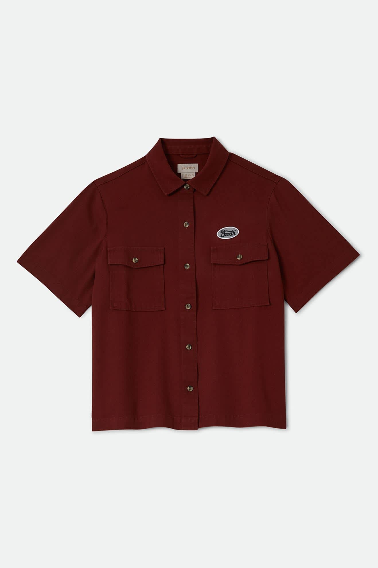 Women's Mechanics Women's Shirt in the color Dark Brick - Front Product View