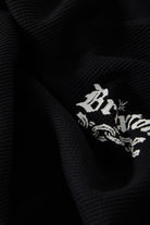 Men's Rosa Waffle Knit Top in the color Black - Additional Laydown image