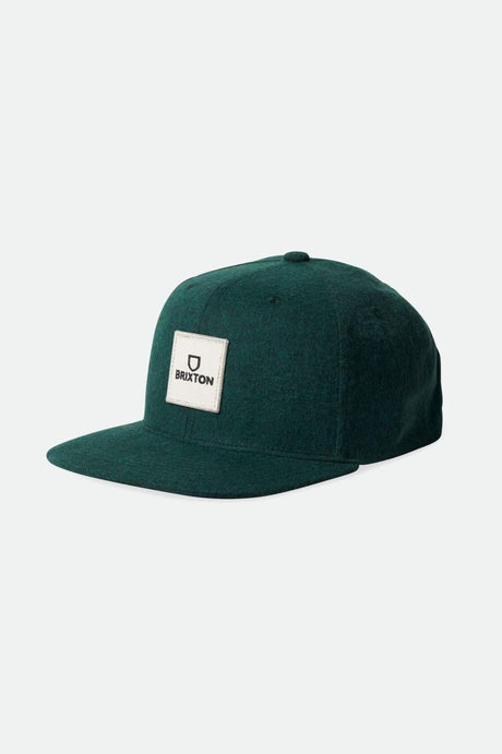 Alpha Square Netplus MP Snapback - Pine Needle/White