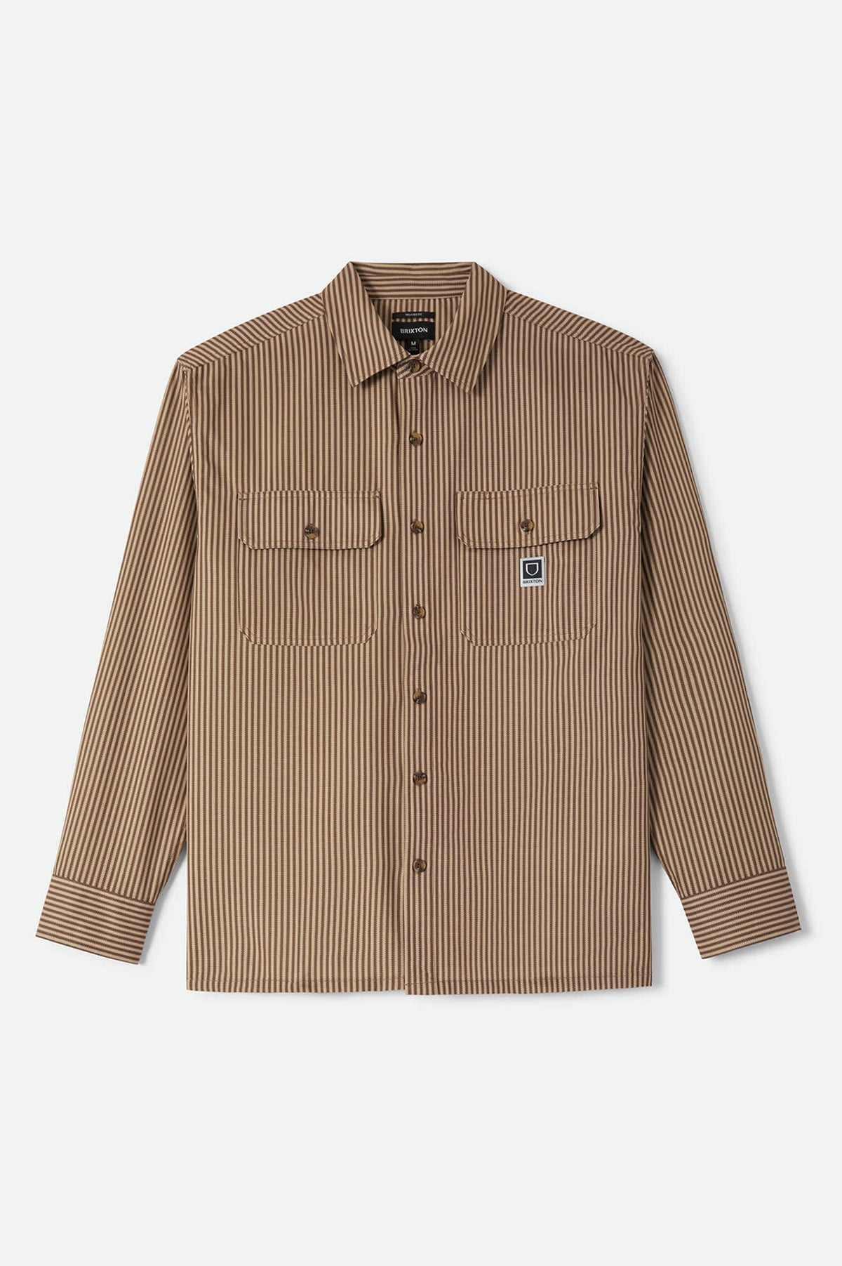 Men's Journey Lightweight Shirt in the color Brown/Sand - Front Product View