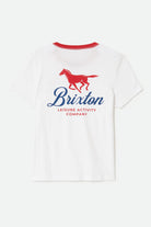 Women's Leisure Activity Fitted Crew T-Shirt in the color White - Additional Laydown image