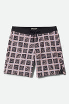 Men's Blitz Boardshort 19" in the color Silver Pink/Black - Front Product View