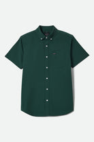 Men's Sanford Short Sleeve Shirt in the color Primal Green - Front Product View