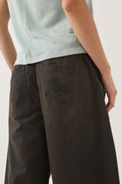 Women's Utility Everyday Barrel Pant in the color Washed Black - Additional Fit image