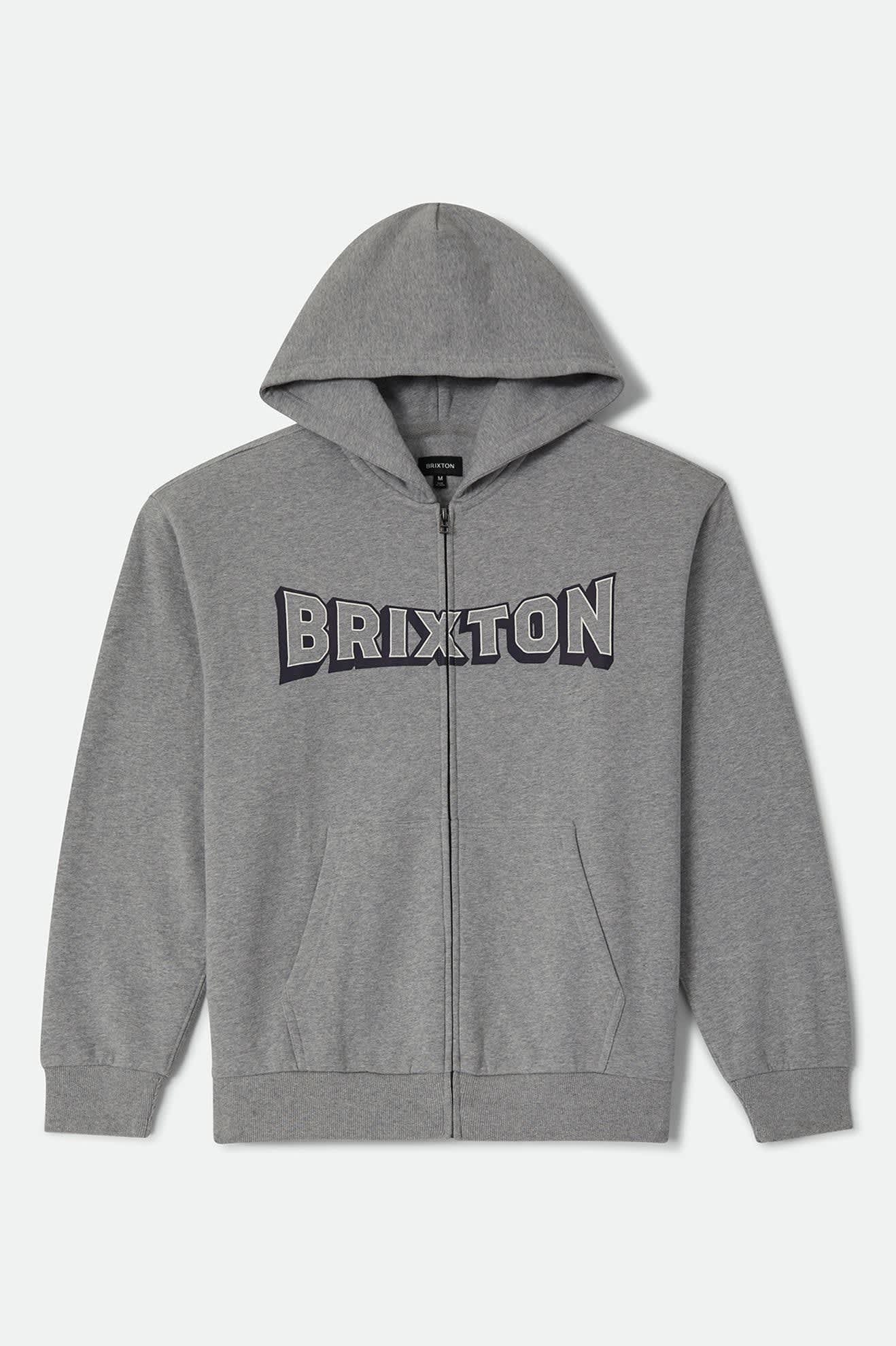 Men's Motorized Full Zip in the color Heather Grey - Front Product View