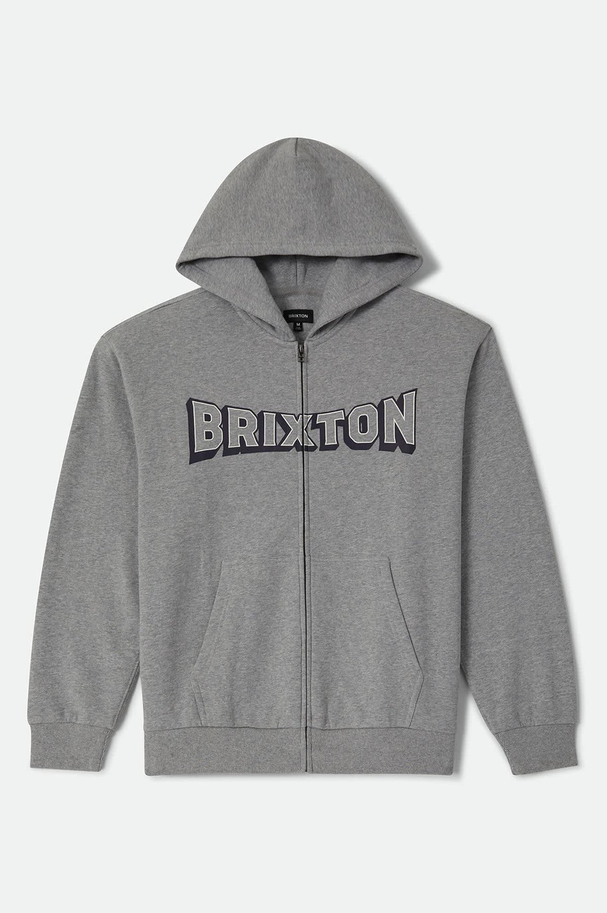 Men's Motorized Full Zip in the color Heather Grey - Front Product View