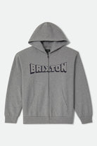Men's Motorized Full Zip in the color Heather Grey - Front Product View