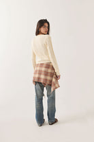Women's Bixby Lightweight Cardigan in the color Wax Paper - Women's Side View