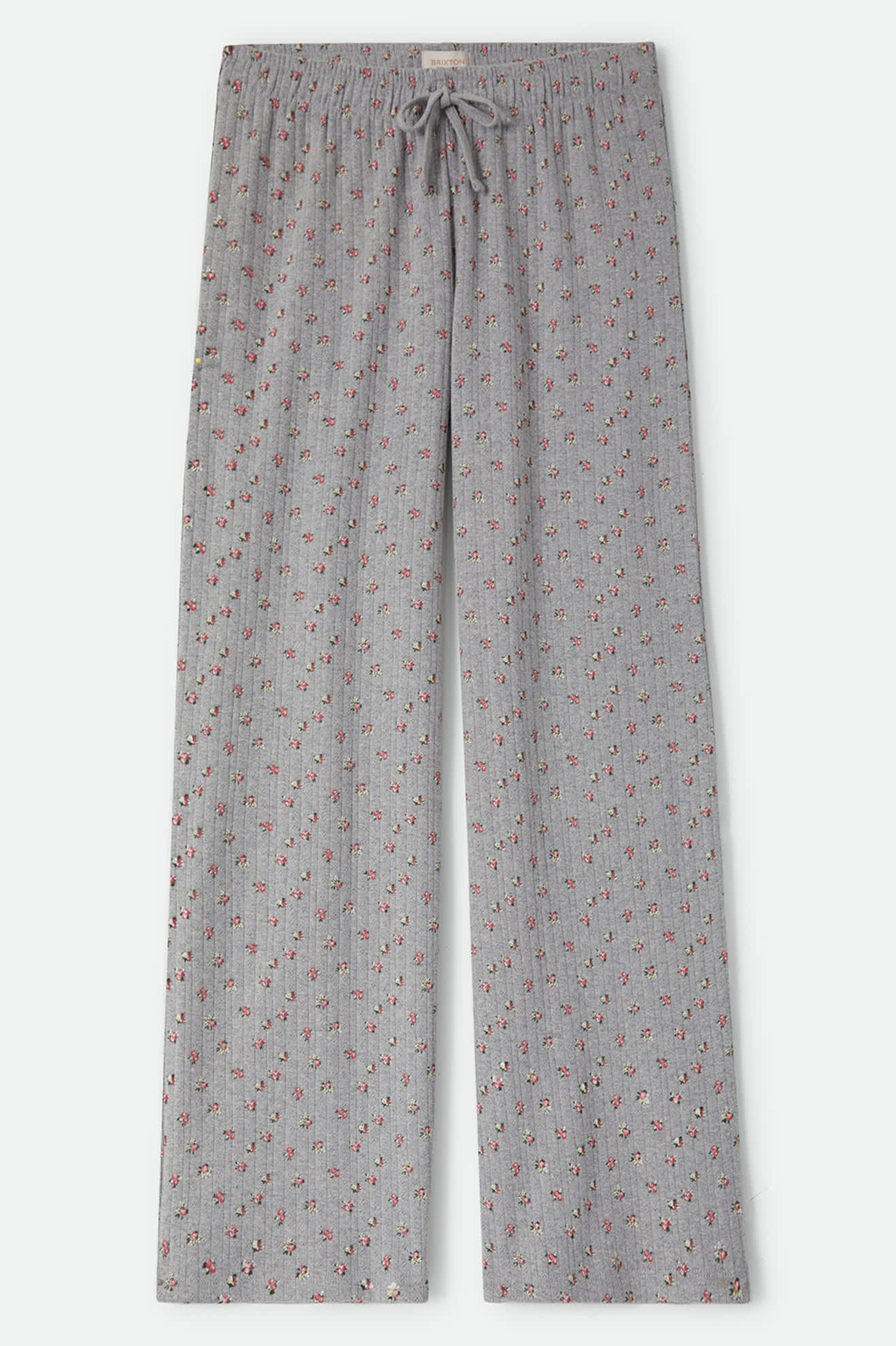 Women's Off Duty Pointelle Lounge Pant in the color Heather Grey Ditsy Floral - Front Product View