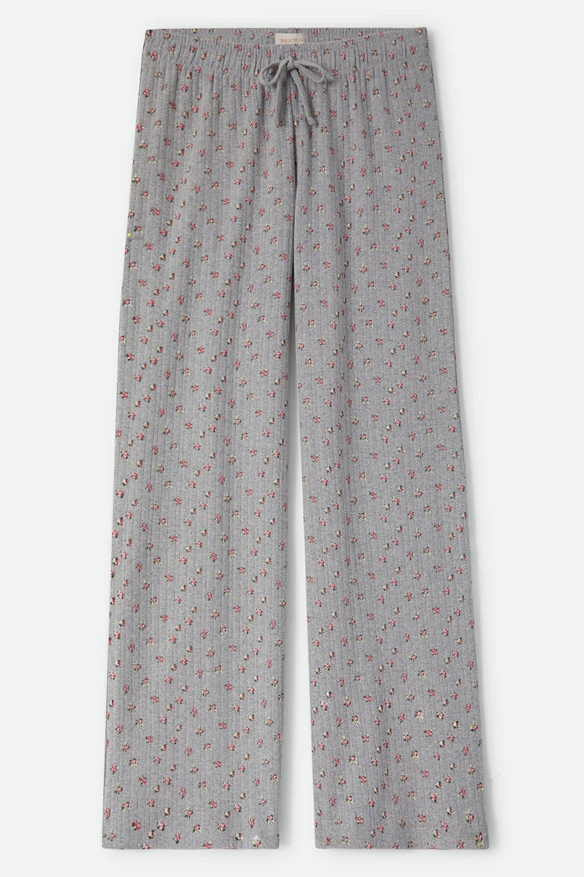 Women's Off Duty Pointelle Lounge Pant in the color Heather Grey Ditsy Floral - Front Product View