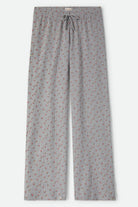 Women's Off Duty Pointelle Lounge Pant in the color Heather Grey Ditsy Floral - Front Product View