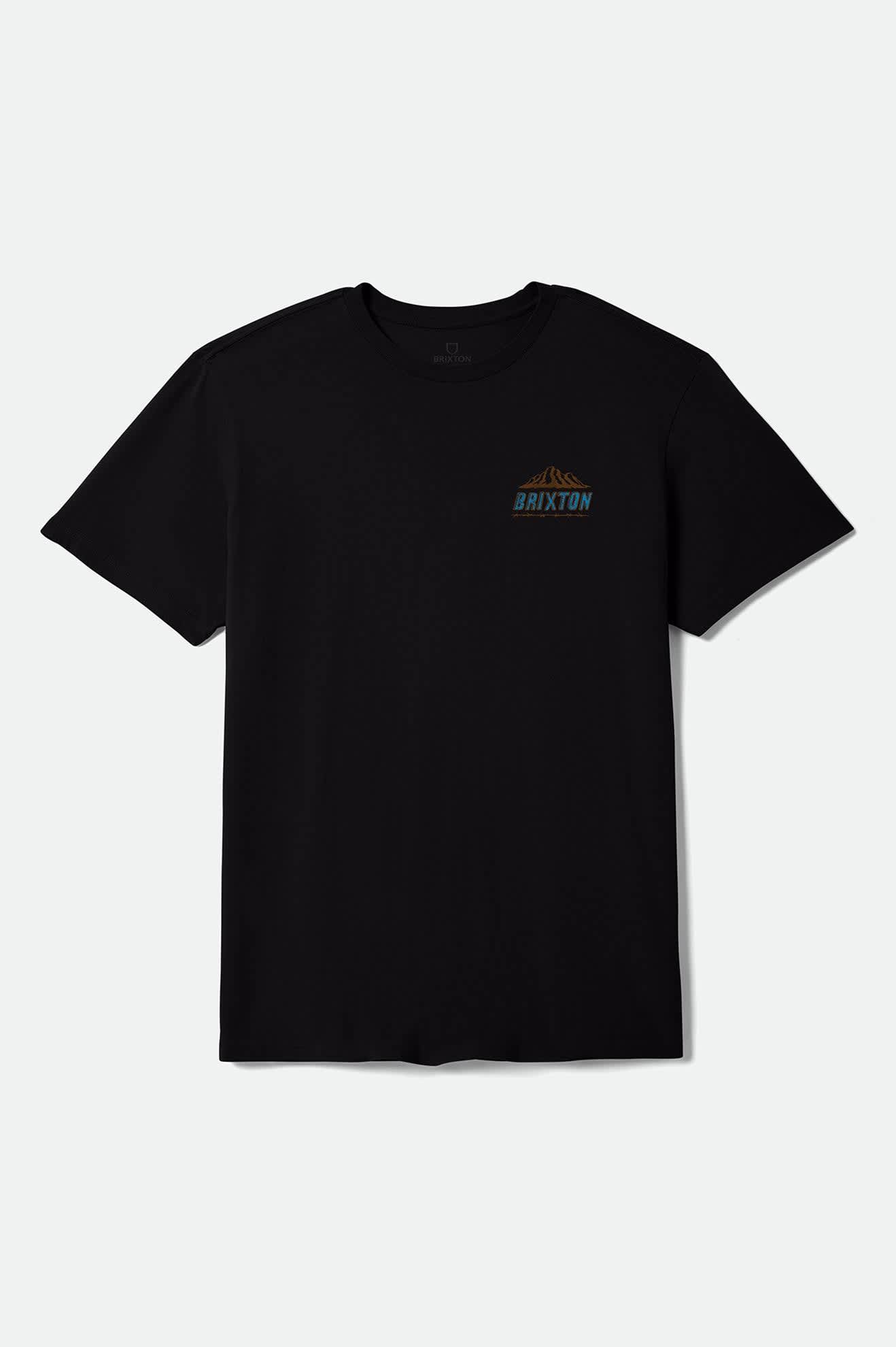 Men's Madden Short Sleeve Standard T-Shirt in the color Black Worn Wash - Front Product View