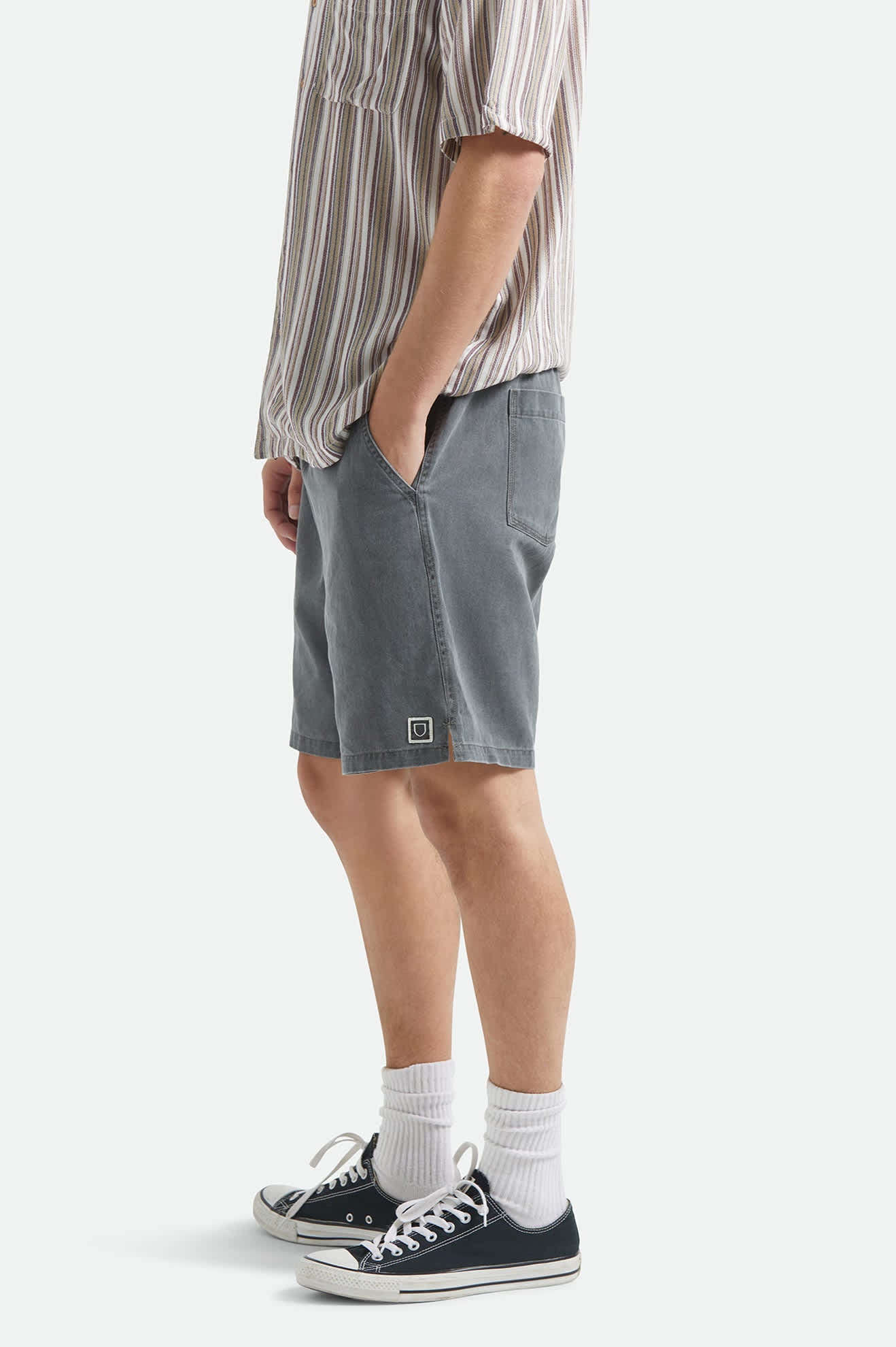 Men's Everyday Vintage Wash Short in the color Vintage Black - Additional Fit image