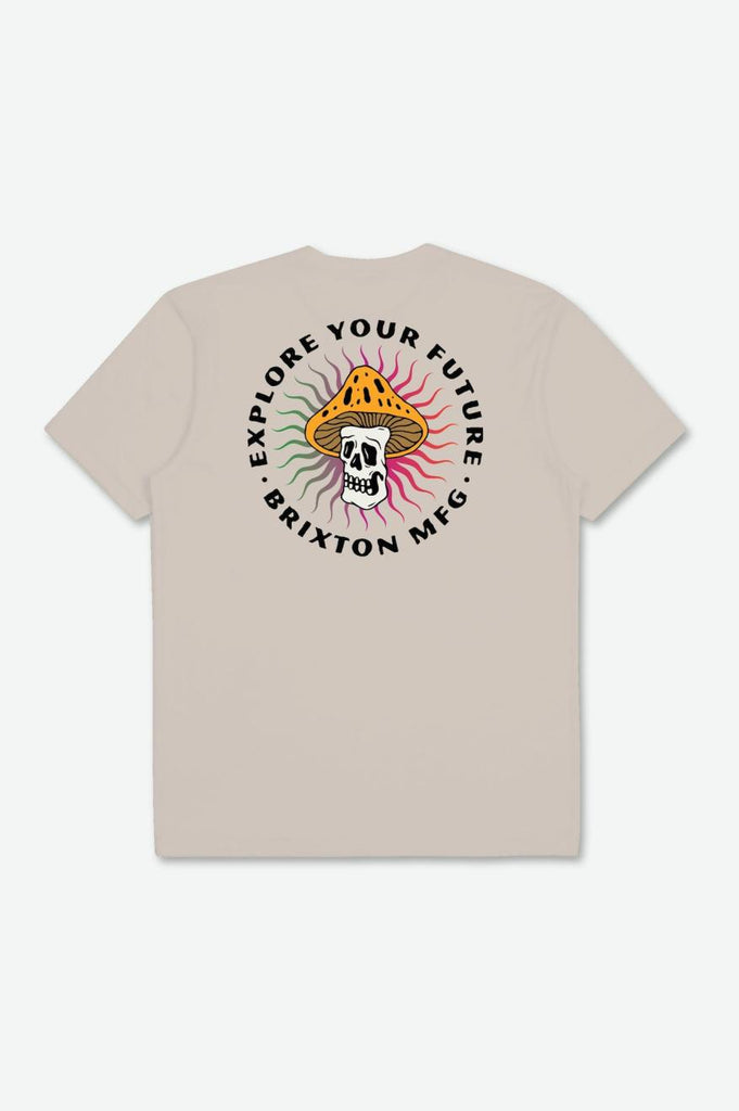 Brixton Future S/S Relaxed Tee - Cream Garment Dye