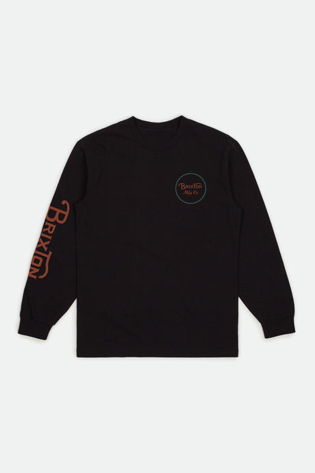 Boys Wheeler L/S Standard Tee -  Black