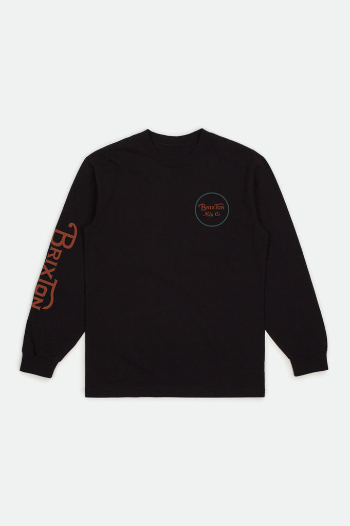 Brixton Boys Wheeler L/S Standard Tee -  Black