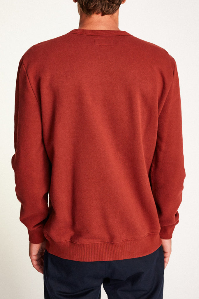 Brixton B-Shield Crew Fleece - Burgundy