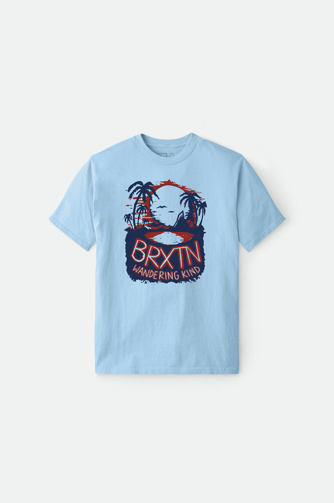 Brixton Sagen Crossover S/S Standard Tee - Sky Blue