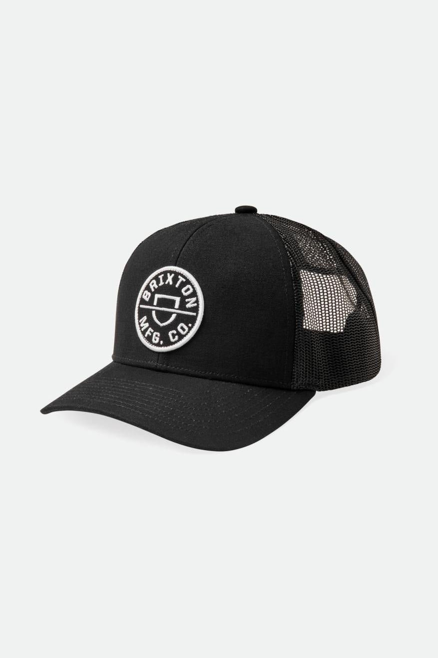 Crest Netplus Trucker Hat - Black/Black – Brixton Canada