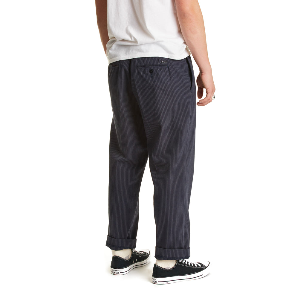 Brixton Regent Trouser Pant - Navy/Stripe