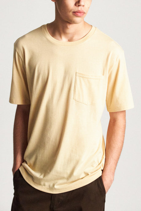 Basic S/S Pocket Tee - Parchment