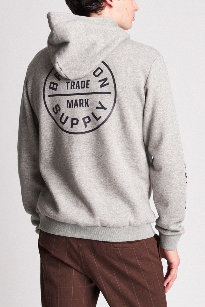 Brixton Oath II INTL Hood Fleece - Heather Grey