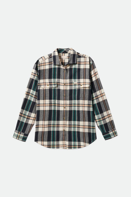 Bowery Boyfriend Flannel - Whitecap/Black