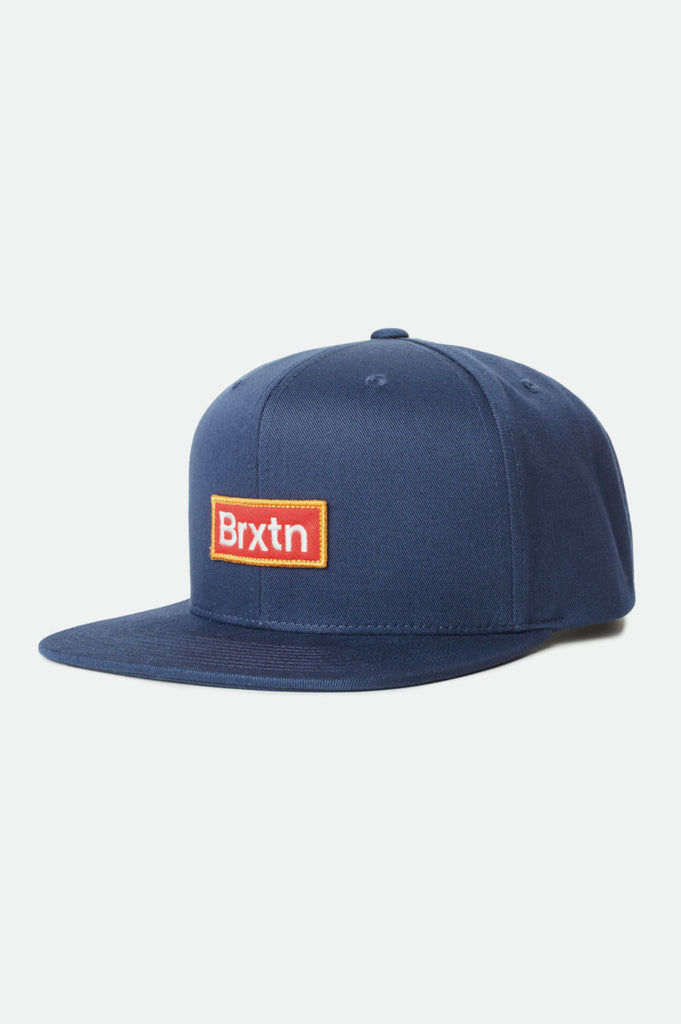 Brixton Gate III MP Snapback - Washed Navy